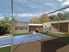 Maison contemporaine BBC � patios ouverts 