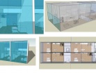 Esquisse en cours pour la r�habilitation d'une usine en 4 lofts
