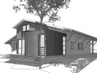Extension en bois d'une maison landaise