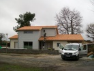 Extension et sur�l�vation ossature bois d'une maison � Ares