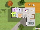 Maison contemporaine ossature bois de plain pied