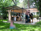 Construction d'une pi�ce ext�rieure et am�nagement d'une plage (84)