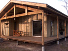 Extension tout bois d'une maison existante sur parcelle arbor�e (33)