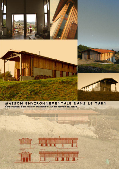 maison bois avec avance de toit