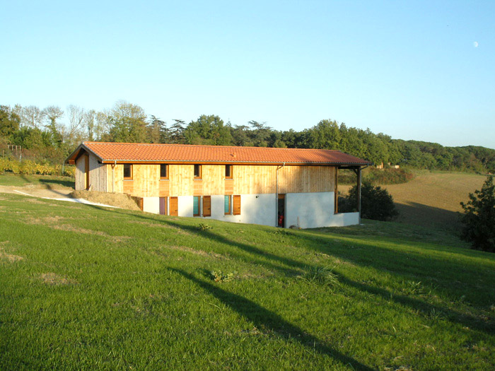 mlange maison facade bois et bton