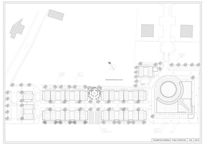 plan de masse terrain de la maison de retraite