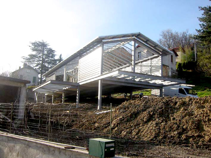 Construction de l'ossature m�tallique