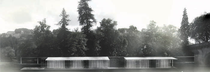 pavillon en bordure de bois