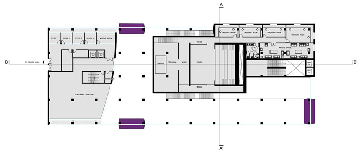 niveau 1 salle de spactacle scène
