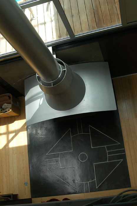 chemin�e de loft