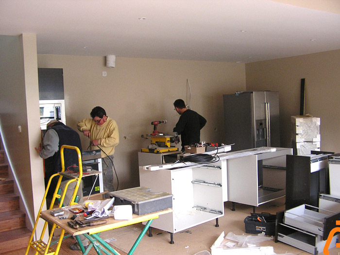 installation de la cuisine