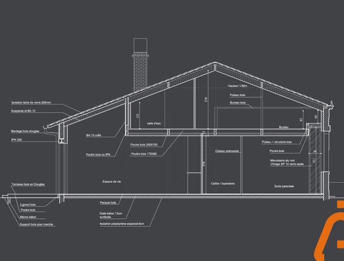 coupe nouvel agencement maison