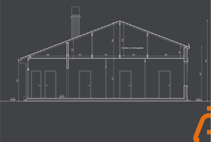 coupe fa�ade projet existant
