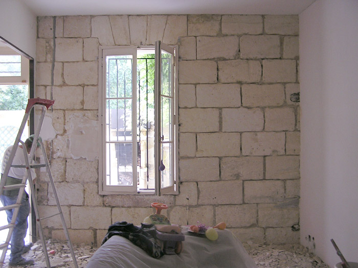 mur pierre r�novation