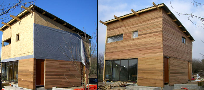 construction d 'une maison bois