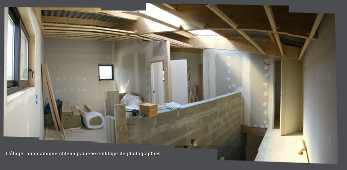 intérieur maison en construction