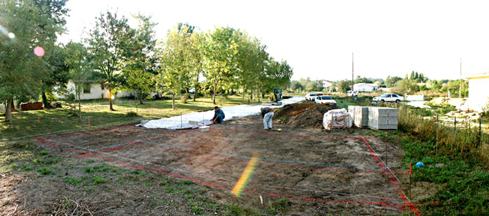 implantation d'une maison