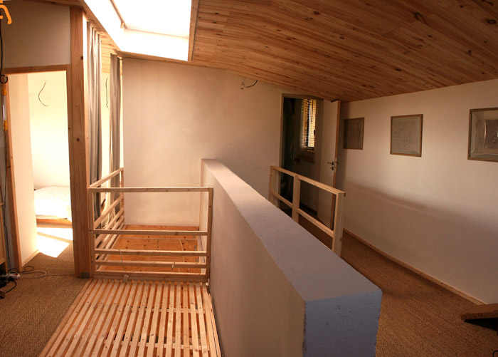 aménagement bois dans loft