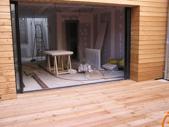 fa�ade , terrasse bois