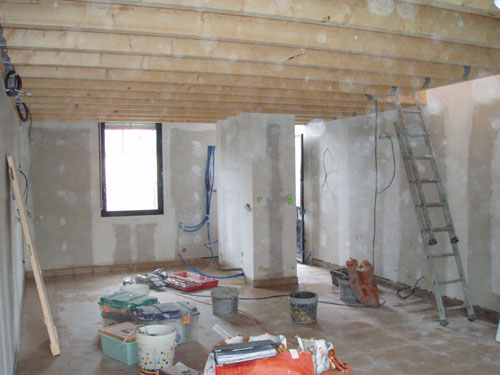 chantier de pl�terie