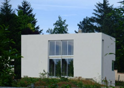 fa�ade maison vitr�e