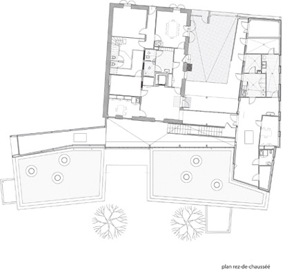 plan du rez de chausse de crche