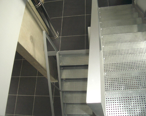escalier métallique