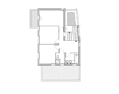 plan de maison contemporaine étage