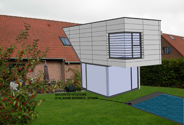 Extension sur maison en brique