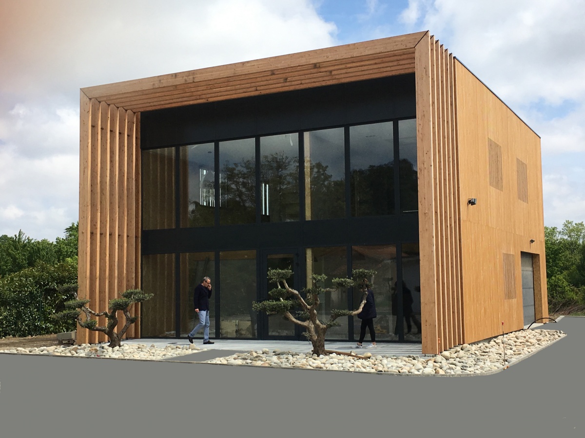 B�timent de bureau en ossature bois