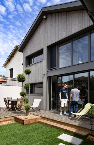 TRANSFORMATION D’UNE MAISON À TALENCE : Plus Architectes Talence LAFON 092018