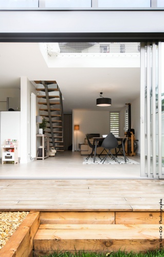 TRANSFORMATION D’UNE MAISON À TALENCE : Plus Architectes Talence LAFON 132018