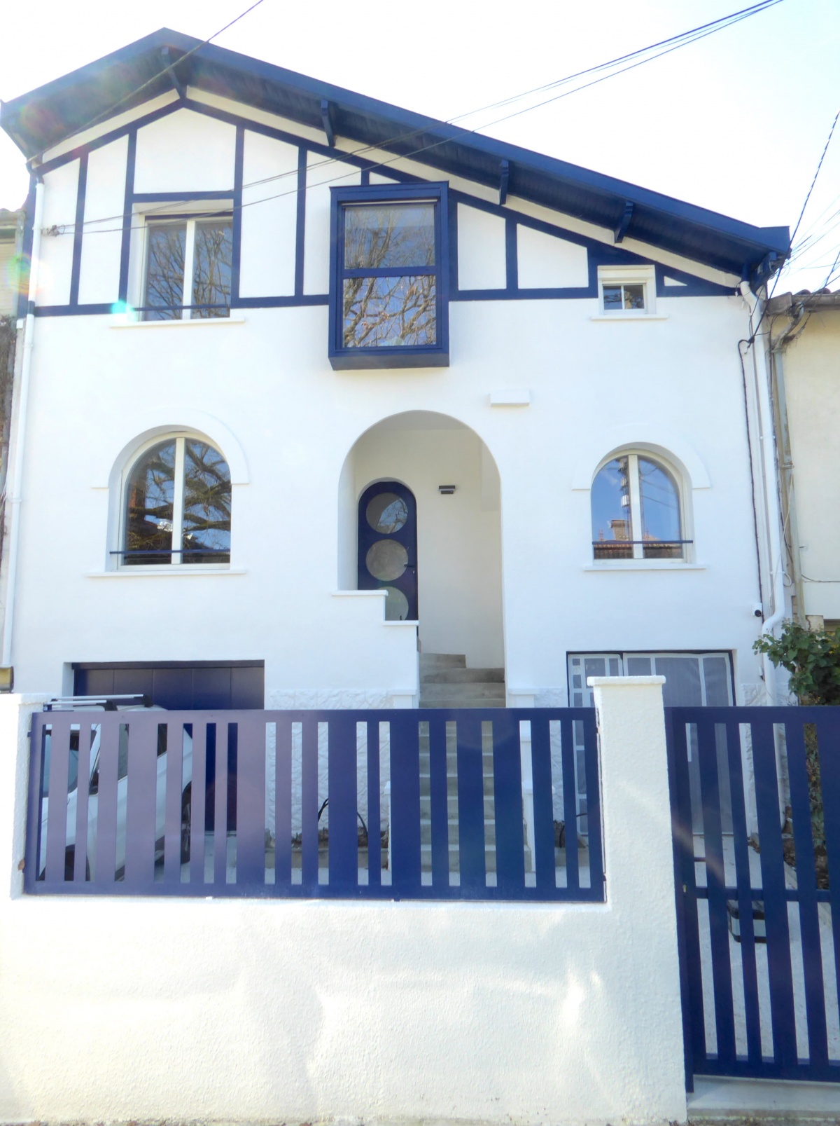 La villa basquaise  Saint Augustin 2021 : Andre- Faade face  la rue 