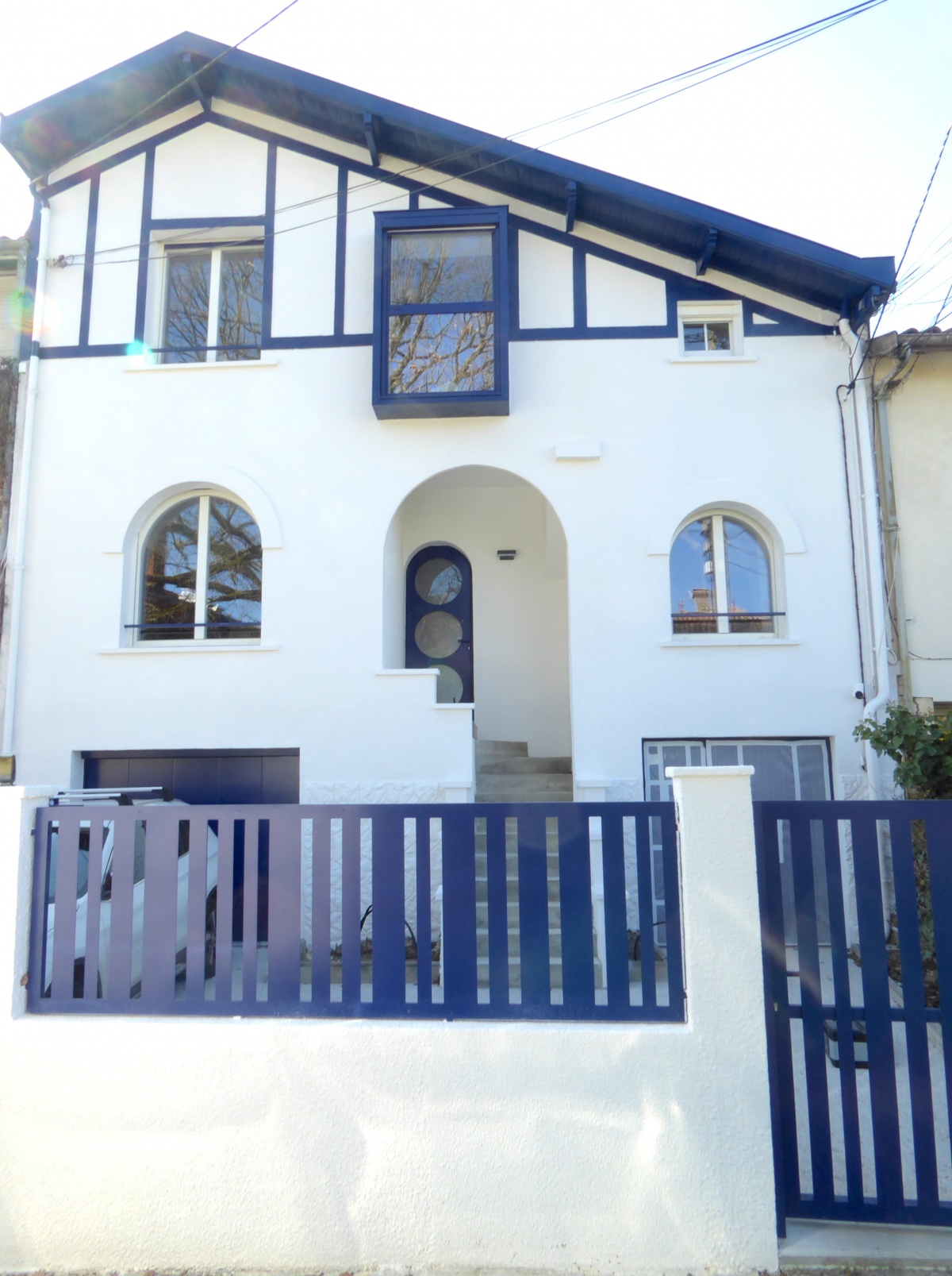 La villa basquaise à Saint Augustin 2021 : Andre- Façade face à la rue 
