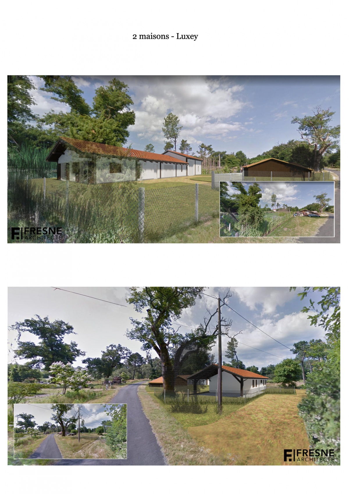 Construction de deux maisons ind�pendantes - Luxey