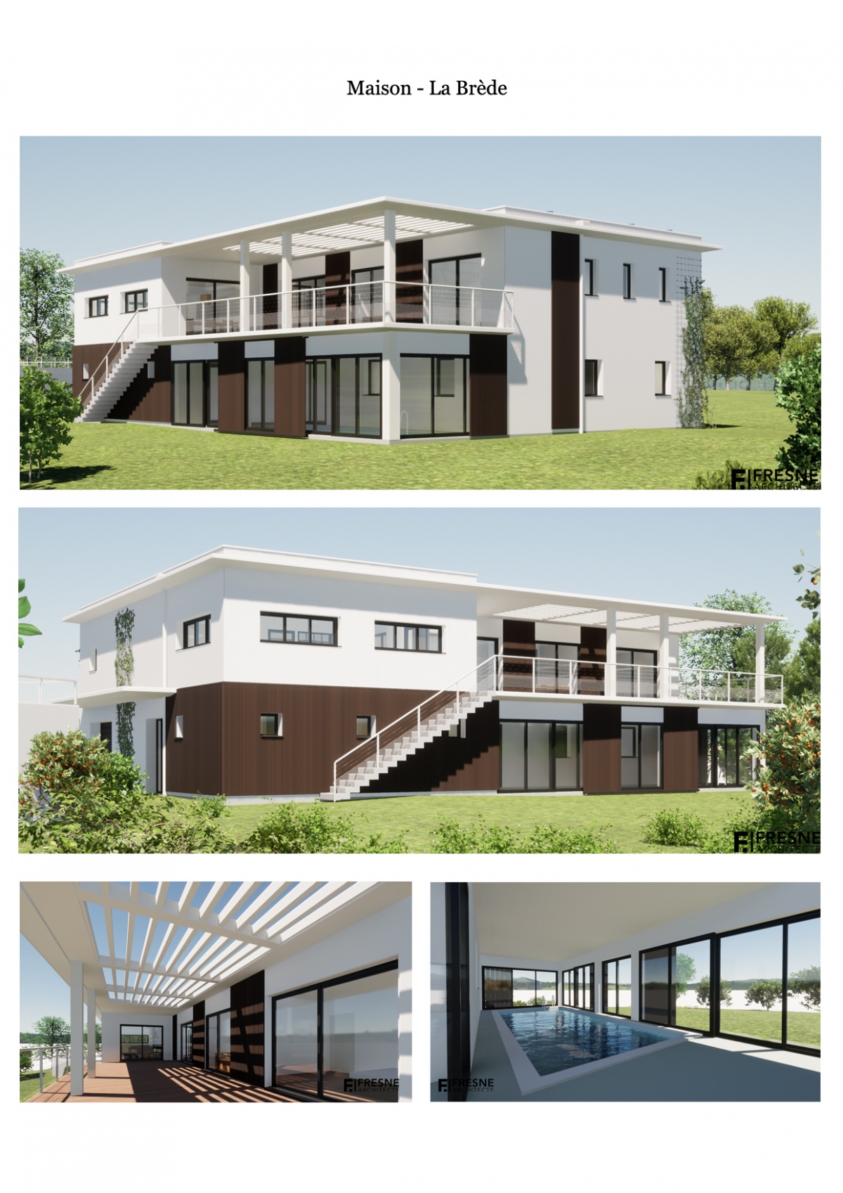 Maison contemporaine - La Br�de