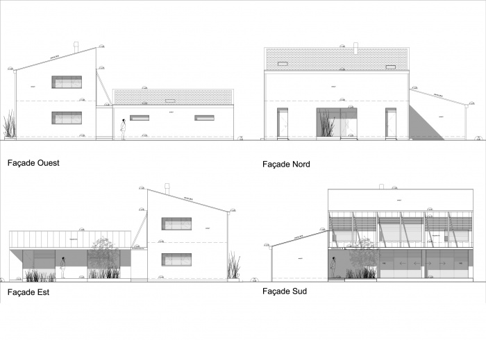 Maison prs d'Hourtin : DCE FOVET 11 FACADES