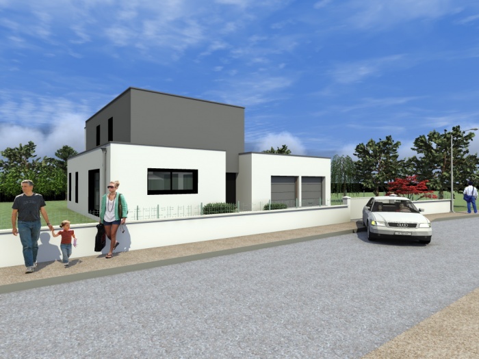Maison Contemporaine  ossature bois