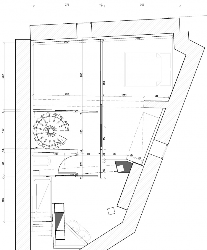 rhabilitation d'un appartement - transformation d'une cave : plan