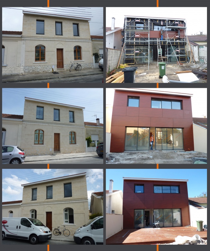 Surélévation d'une échoppe : évolution facades 3 copie