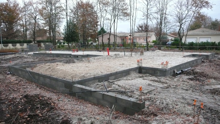 Maison contemporaine : chantier2