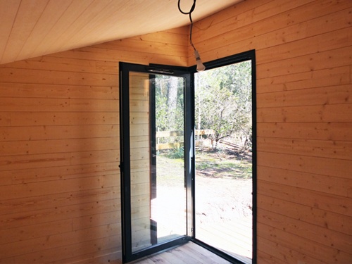 Extension et ramnagement intrieur d'une maison bois : 20. Vue depuis chambre