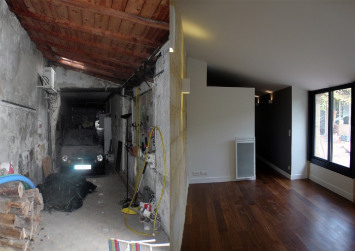 Rénovation et réhabilitation d'un garage : avant/aprés 2
