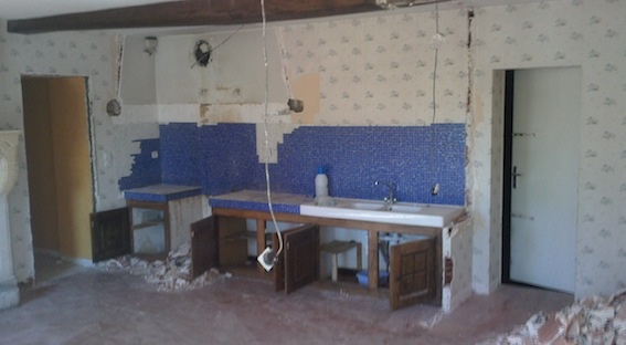 Rénovation d'une maison d'habitation : Démolition de l'existant