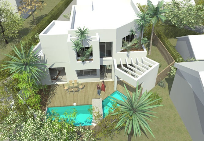 Maison George SAND : Vue haute façade sud