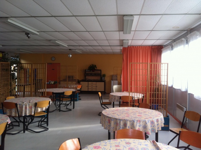 Concept de salle  manger pour un centre d'accueil handicap : avant 2