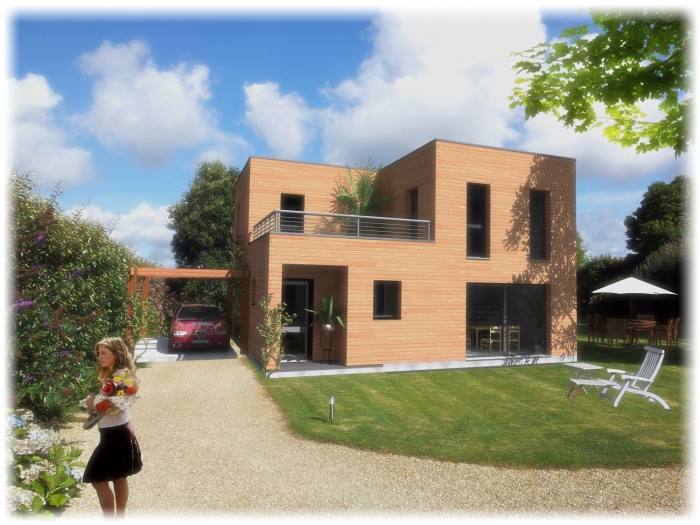 Maison individuelle Ossature Bois � co�t mod�r�