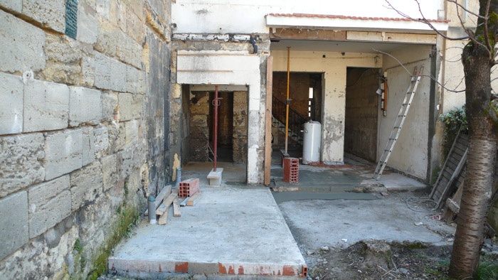 Rénovation aux Chartrons :  chantier2