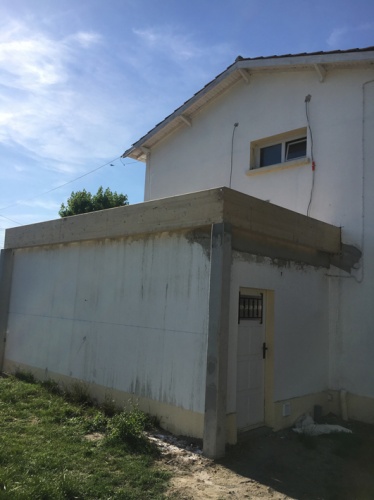 Extension et surlvation d'une habitation existante - PESSAC : Chantier en cours