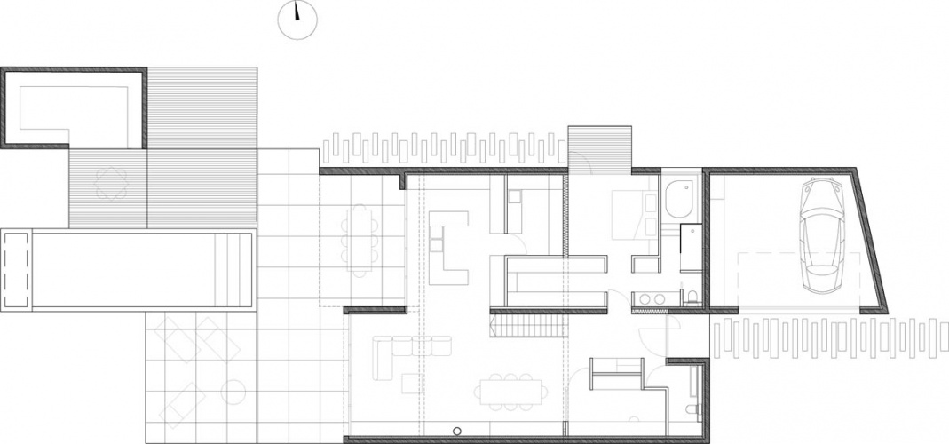 Maison neuve  Villenave d'Ornon : PLAN RDC 100